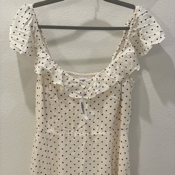 NWT Old Navy White and Black Polka Dot Mini Dress Size Large - Picture 8 of 10